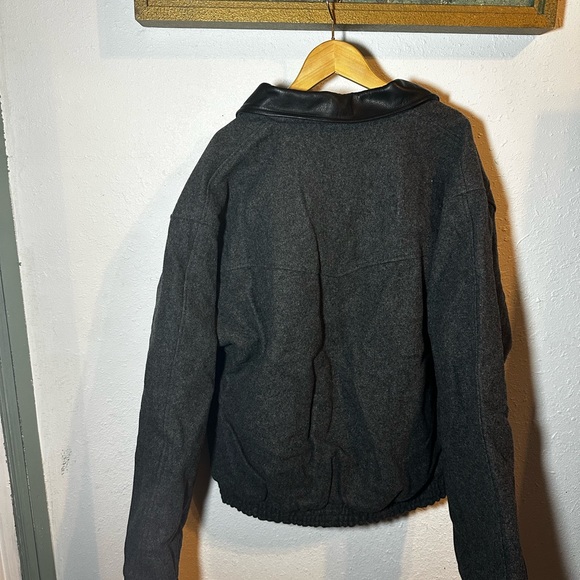 Wyoming Traders Wool leather collared jacket - Picture 3 of 5